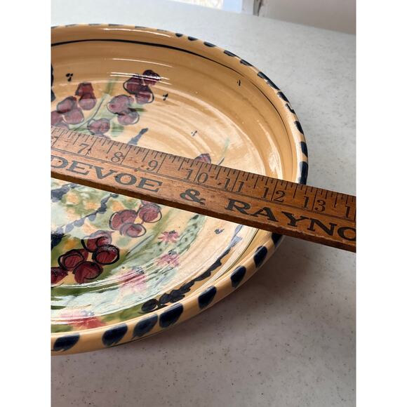 Large Italian design pasta serving bowl, clay bottom** - Picture 8 of 9